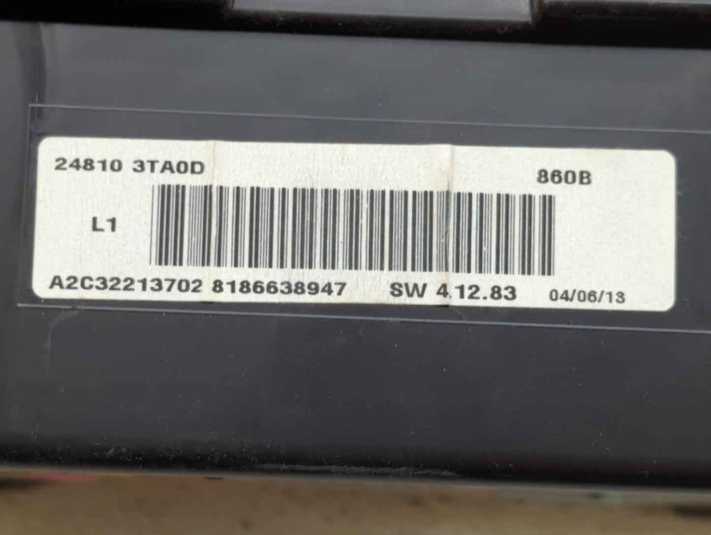 2013 Nissan Altima Instrument Cluster Speedometer Gauges P/N:24810 3TA0D 24810 3TA0C, 24810 3TA0B Fits OEM Used Auto Parts -