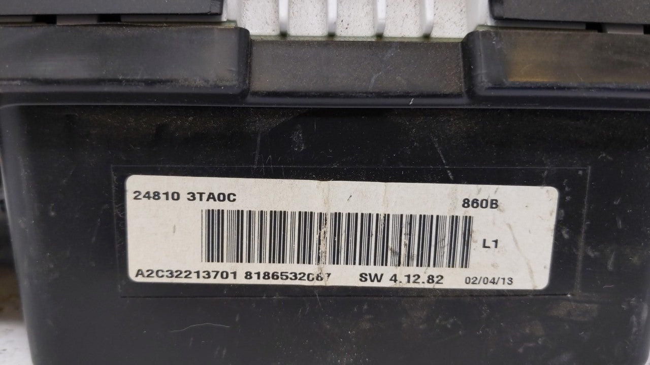 2013 Nissan Altima Instrument Cluster Speedometer Gauges P/N:24810 3TA0D 24810 3TA0C Fits OEM Used Auto Parts - Oemusedautop