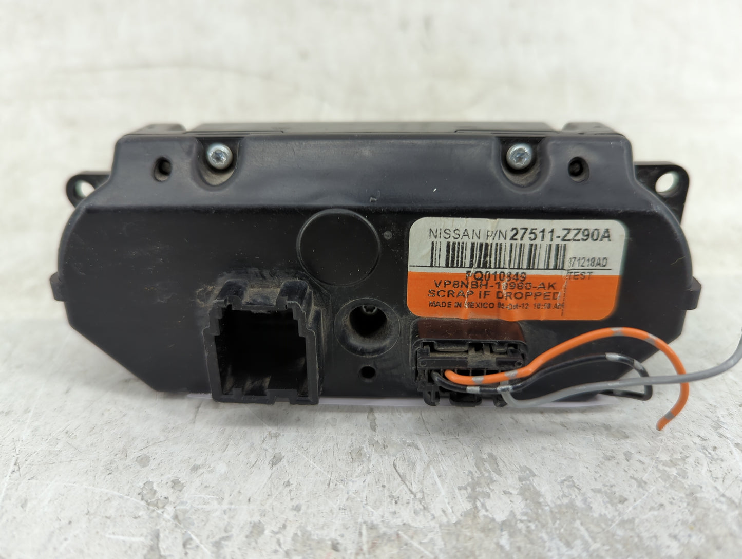 2008-2015 Nissan Armada Climate Control Module Temperature AC/Heater Replacement P/N:27511-ZZ90A Fits OEM Used Auto Parts - 