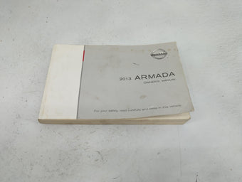 compare product 2013 Nissan Armada Owners Manual Book Guide P/N:OM3E TA60U0 OEM Used Auto Parts