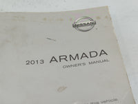 2013 Nissan Armada Owners Manual Book Guide P/N:OM3E TA60U0 OEM Used Auto Parts - Oemusedautoparts1.com