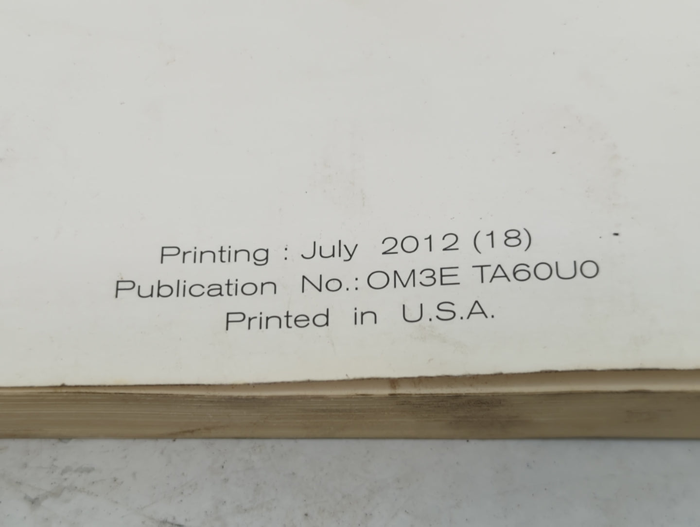 2013 Nissan Armada Owners Manual Book Guide P/N:OM3E TA60U0 OEM Used Auto Parts - Oemusedautoparts1.com