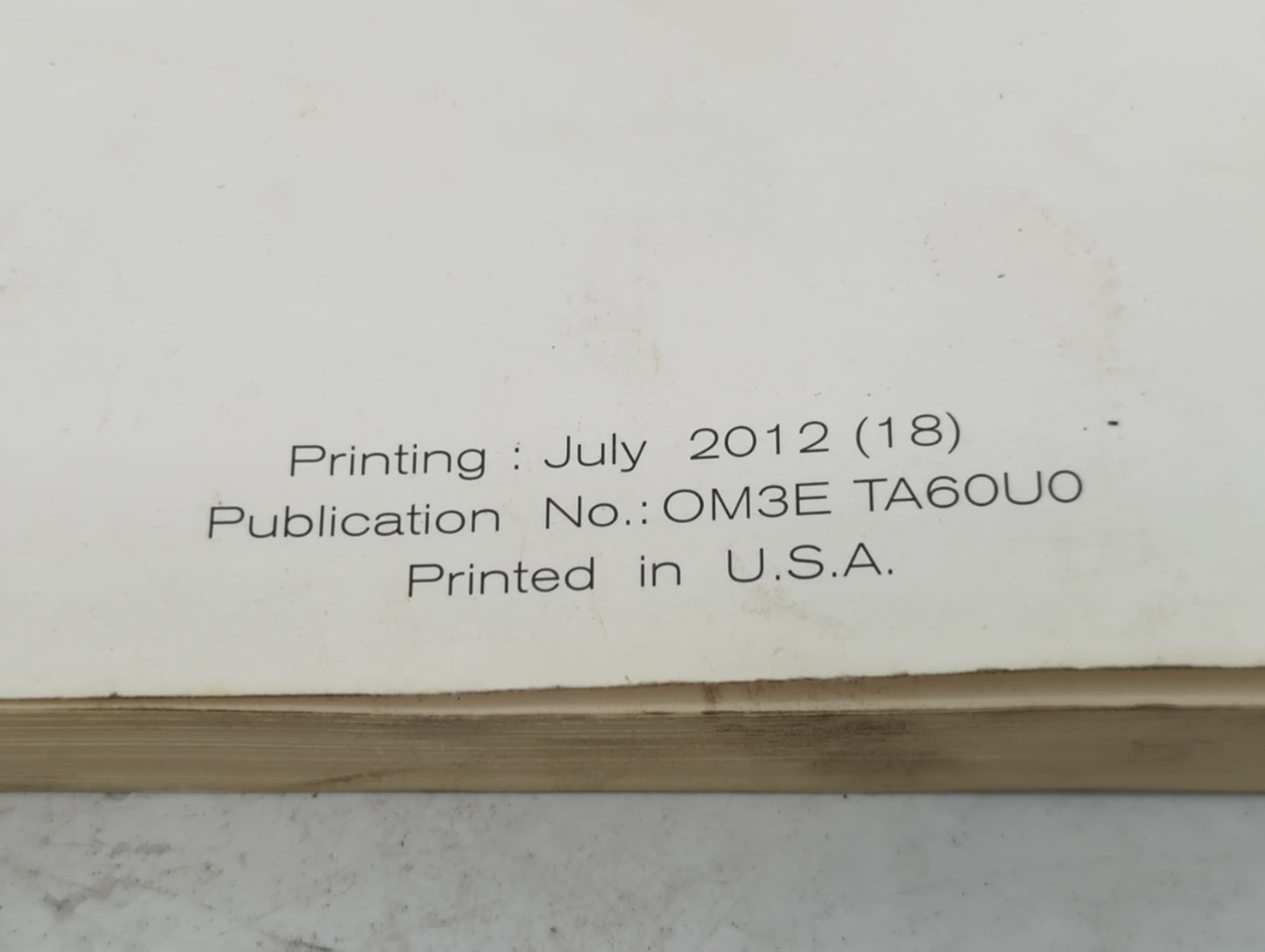 2013 Nissan Armada Owners Manual Book Guide P/N:OM3E TA60U0 OEM Used Auto Parts - Oemusedautoparts1.com