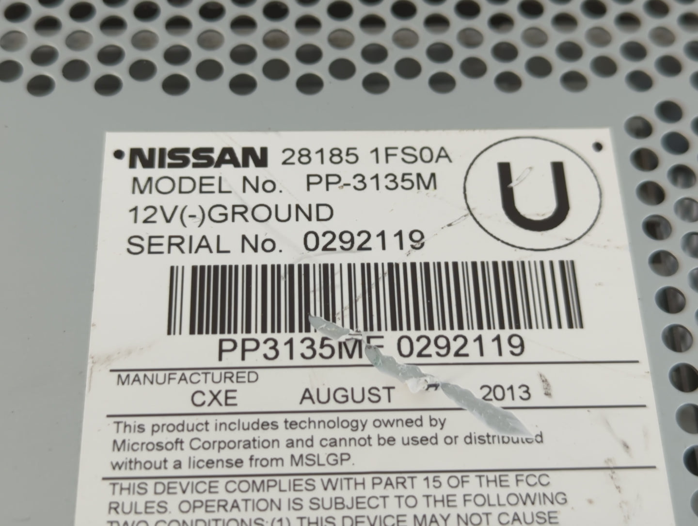 2011-2014 Nissan Cube Am Fm Cd Player Radio Receiver - Oemusedautoparts1.com