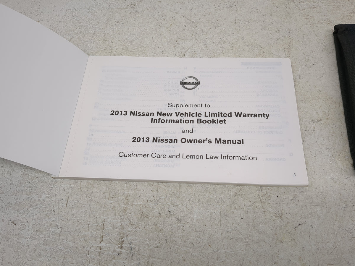 2013 Nissan Frontier Owners Manual Book Guide OEM Used Auto Parts - Oemusedautoparts1.com