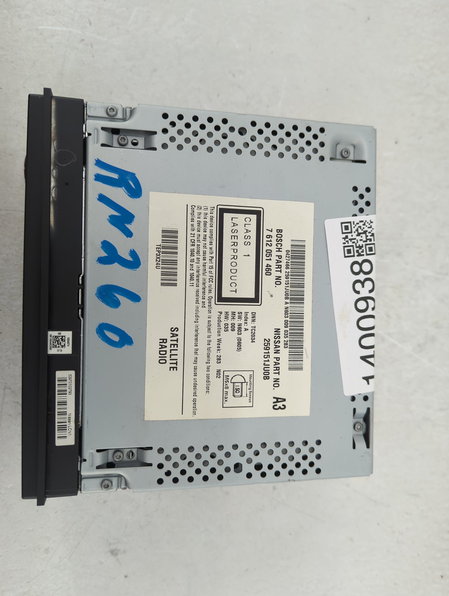 2012-2014 Nissan Juke Radio AM FM Cd Player Receiver Replacement P/N:259151JU0B 7 612 051 460 Fits Fits 2012 2013 2014 OEM U