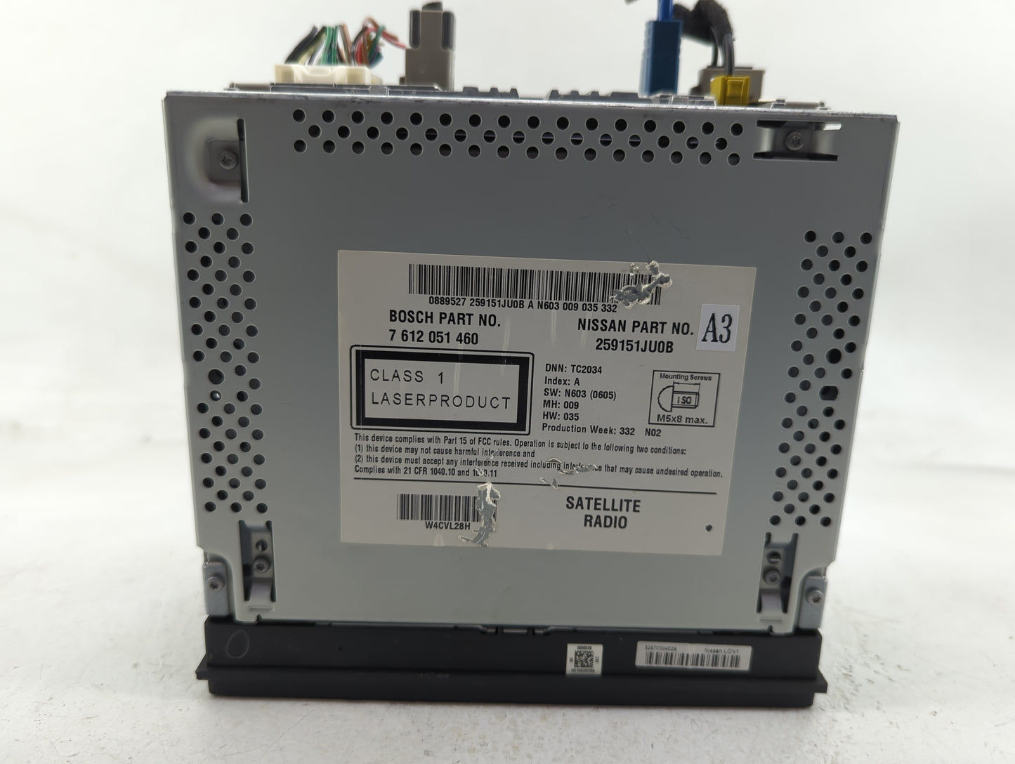2011-2014 Nissan Juke Radio AM FM Cd Player Receiver Replacement P/N:259151JU0B Fits Fits 2011 2012 2013 2014 OEM Used Auto 