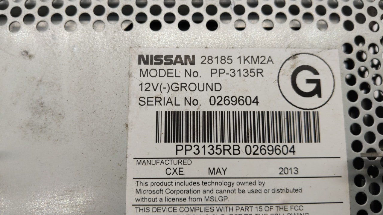 2011-2014 Nissan Juke Radio AM FM Cd Player Receiver Replacement P/N:28185 1KM2A 259151JU0B Fits Fits 2011 2012 2013 2014 OE