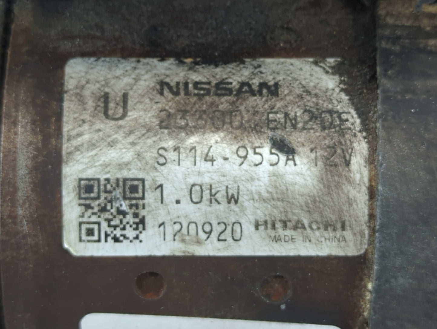 2013 Nissan Juke Car Starter Motor Solenoid OEM P/N:23300 EN20E Fits Fits 2019 2020 2021 2022 OEM Used Auto Parts - Oemuseda