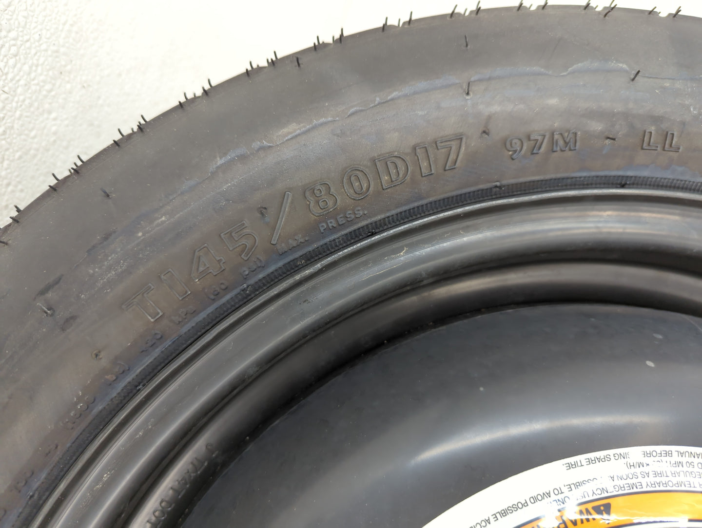 2004-2022 Nissan Maxima Spare Donut Tire Wheel Rim Oem - Oemusedautoparts1.com