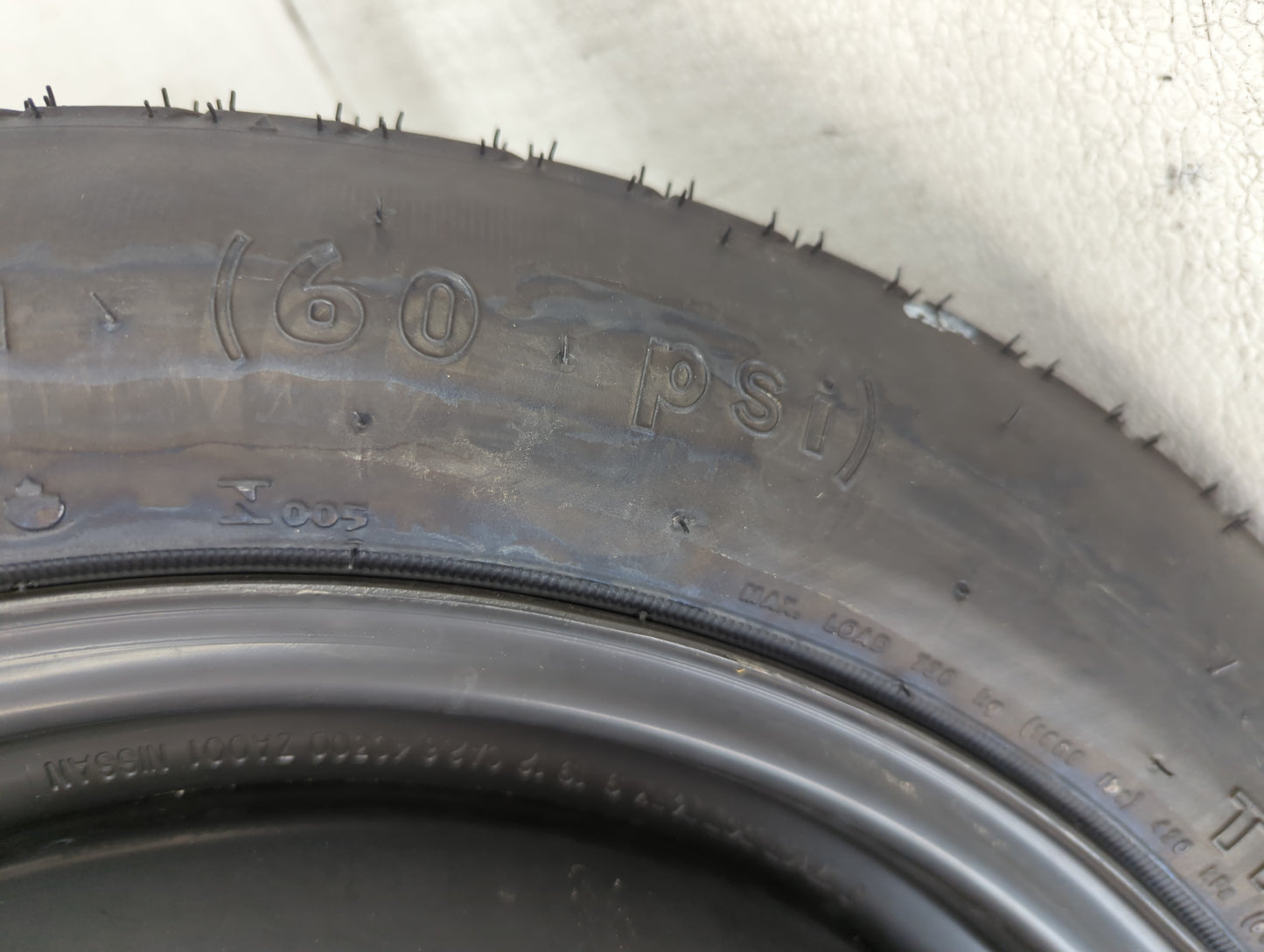2004-2022 Nissan Maxima Spare Donut Tire Wheel Rim Oem - Oemusedautoparts1.com