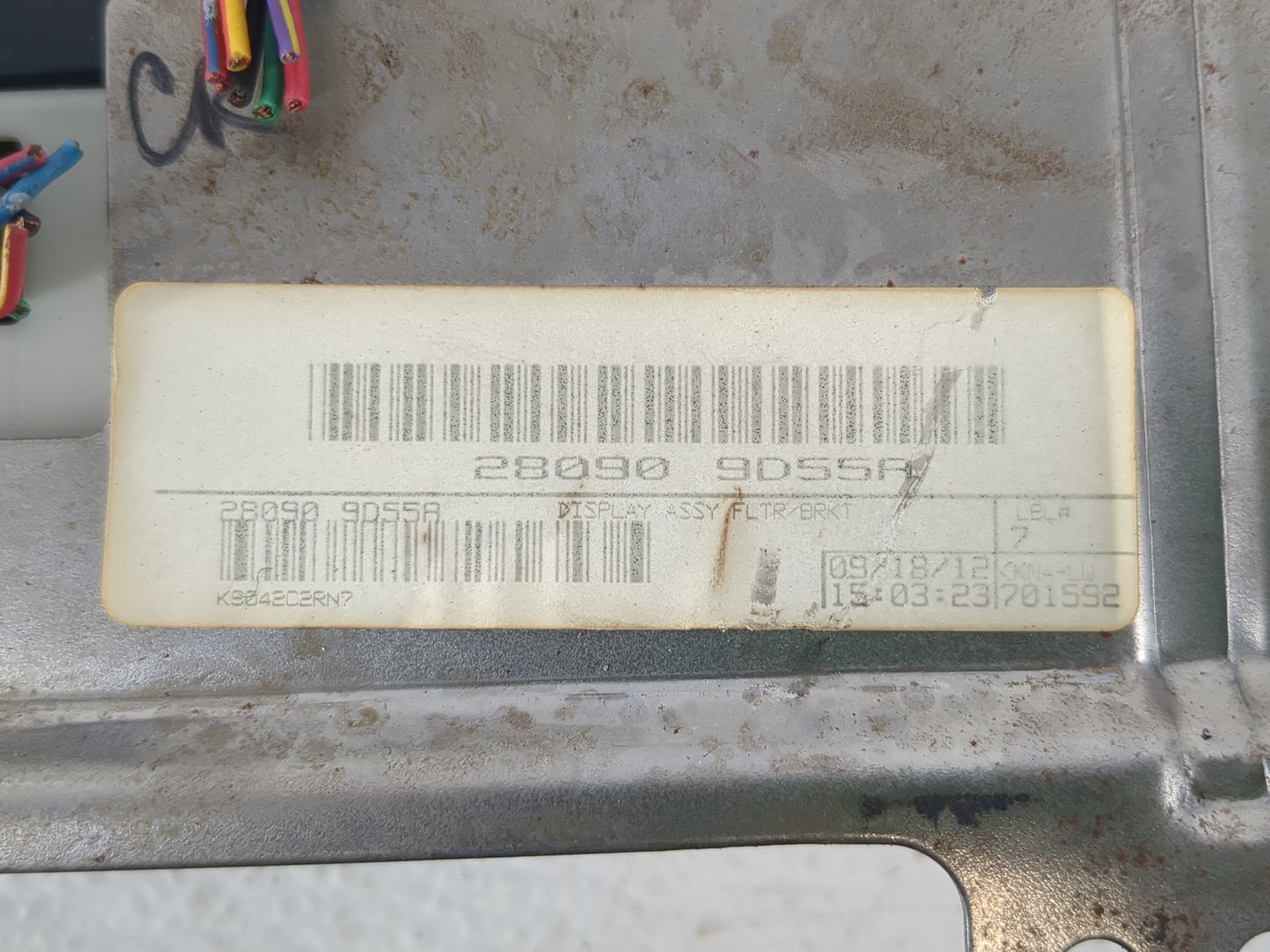2012-2014 Nissan Maxima Information Display Screen - Oemusedautoparts1.com