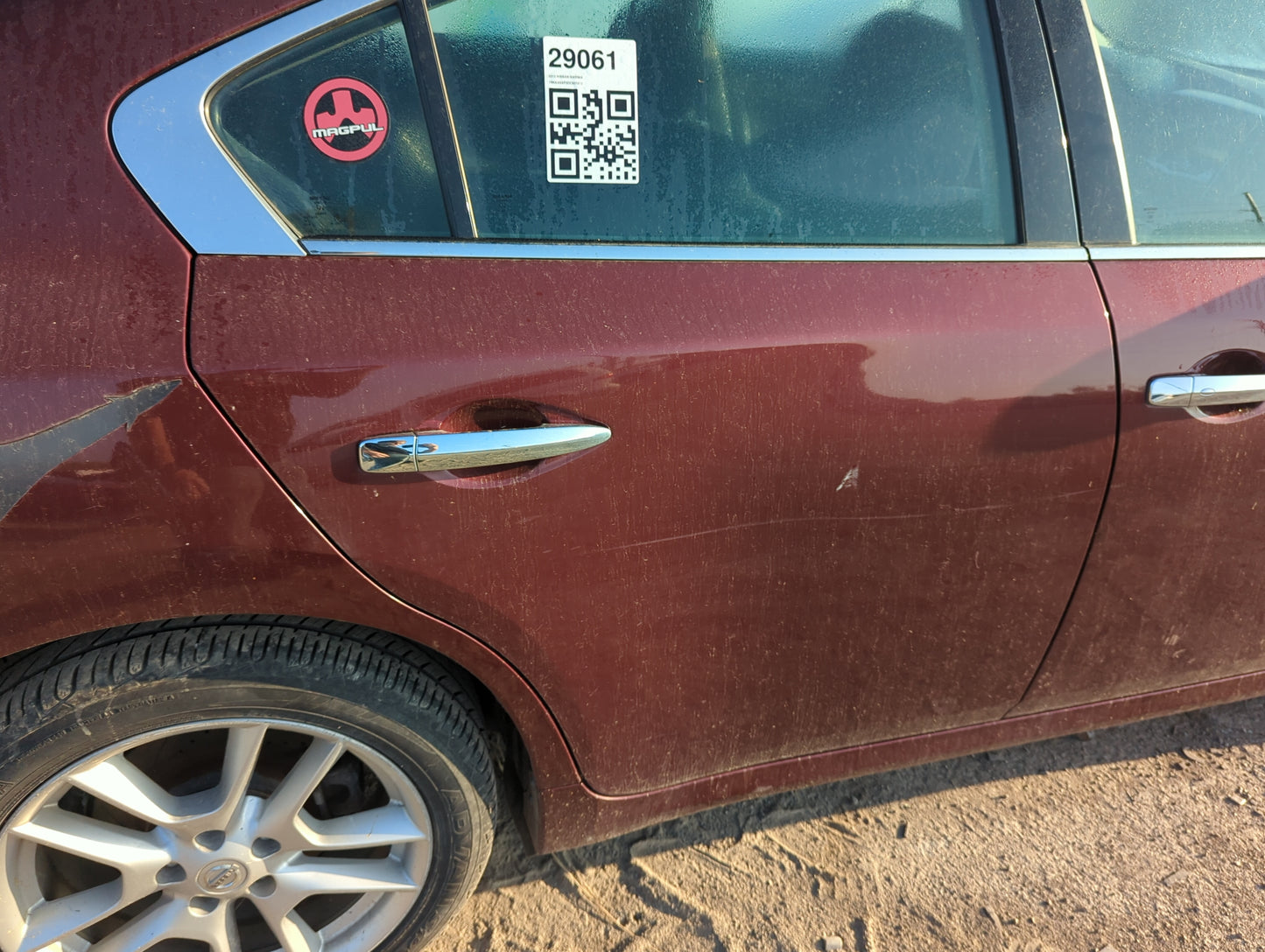 2009-2014 Nissan Maxima Passenger Rear Door Oem - Oemusedautoparts1.com