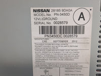 2012-2014 Nissan Maxima Radio AM FM Cd Player Receiver Replacement P/N:28185 9DA0A Fits Fits 2012 2013 2014 OEM Used Auto Pa