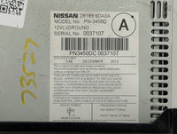 2011-2013 Nissan Maxima Radio AM FM Cd Player Receiver Replacement P/N:28185 9DA0A Fits Fits 2011 2012 2013 OEM Used Auto Pa