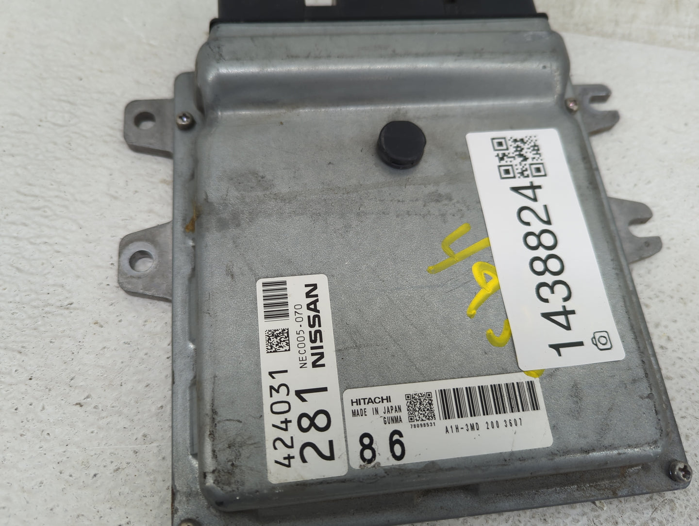 2012-2013 Nissan Maxima PCM Engine Control Computer ECU ECM PCU OEM P/N:NEC005-070 A1H-3MD Fits Fits 2012 2013 OEM Used Auto