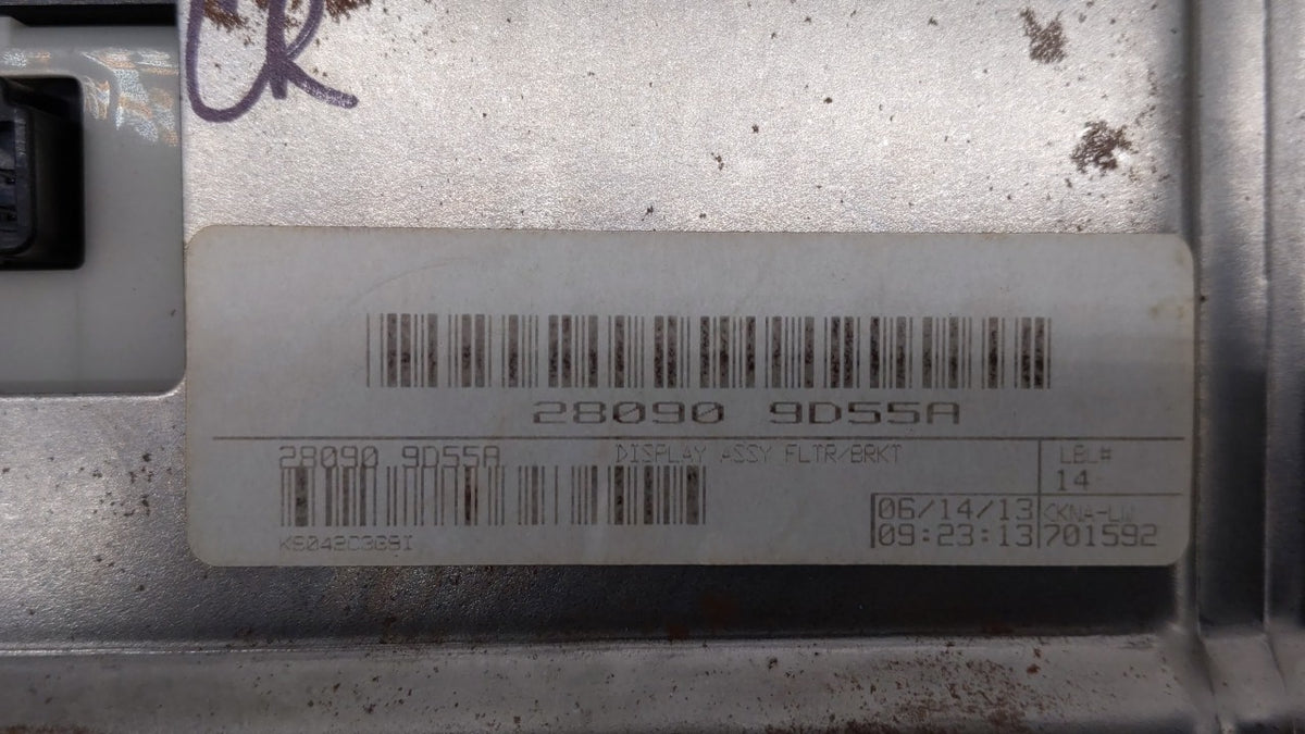 2012-2014 Nissan Maxima Information Radio Display Screen 284924 - Oemusedautoparts1.com