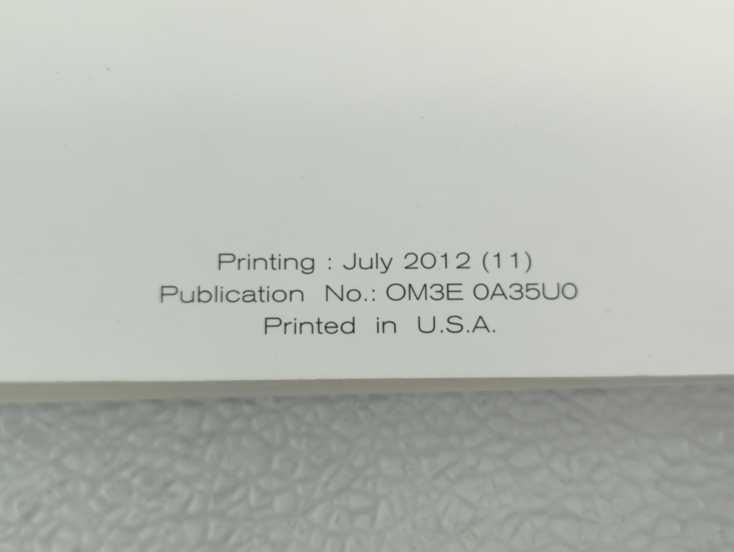 2013 Nissan Maxima Owners Manual Book Guide OEM Used Auto Parts - Oemusedautoparts1.com