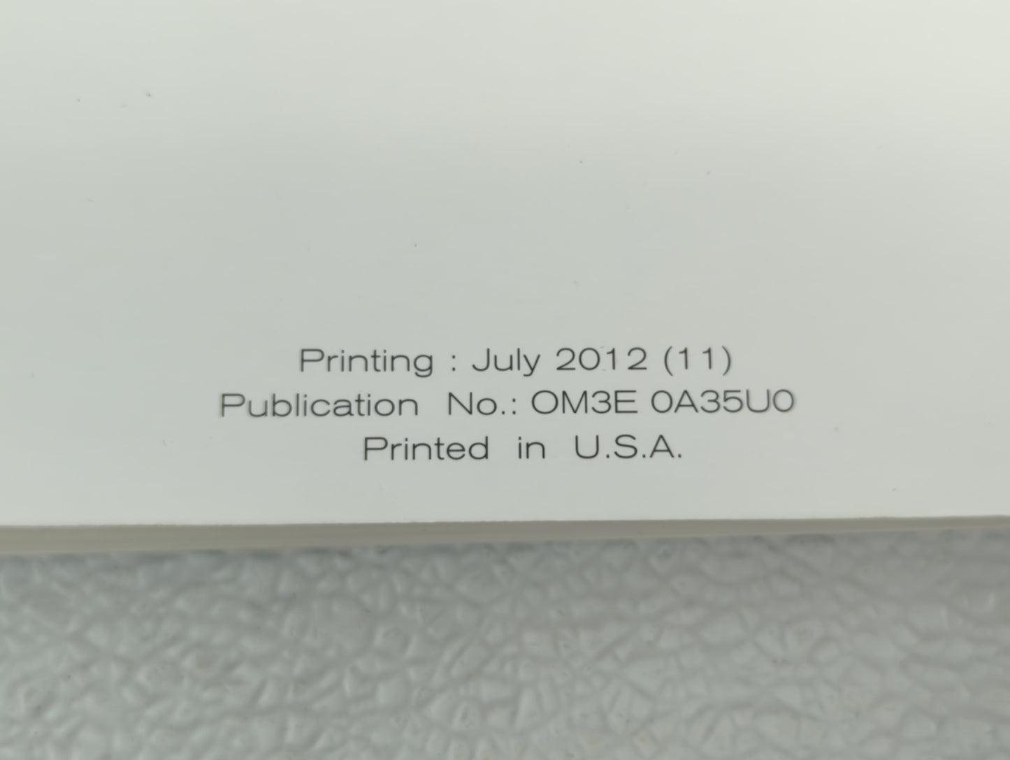 2013 Nissan Maxima Owners Manual Book Guide OEM Used Auto Parts - Oemusedautoparts1.com