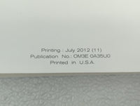 2013 Nissan Maxima Owners Manual Book Guide OEM Used Auto Parts - Oemusedautoparts1.com