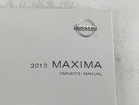 2013 Nissan Maxima Owners Manual Book Guide P/N:OM3E 0A350 OEM Used Auto Parts - Oemusedautoparts1.com