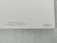 2013 Nissan Maxima Owners Manual Book Guide P/N:OM3E 0A350 OEM Used Auto Parts - Oemusedautoparts1.com