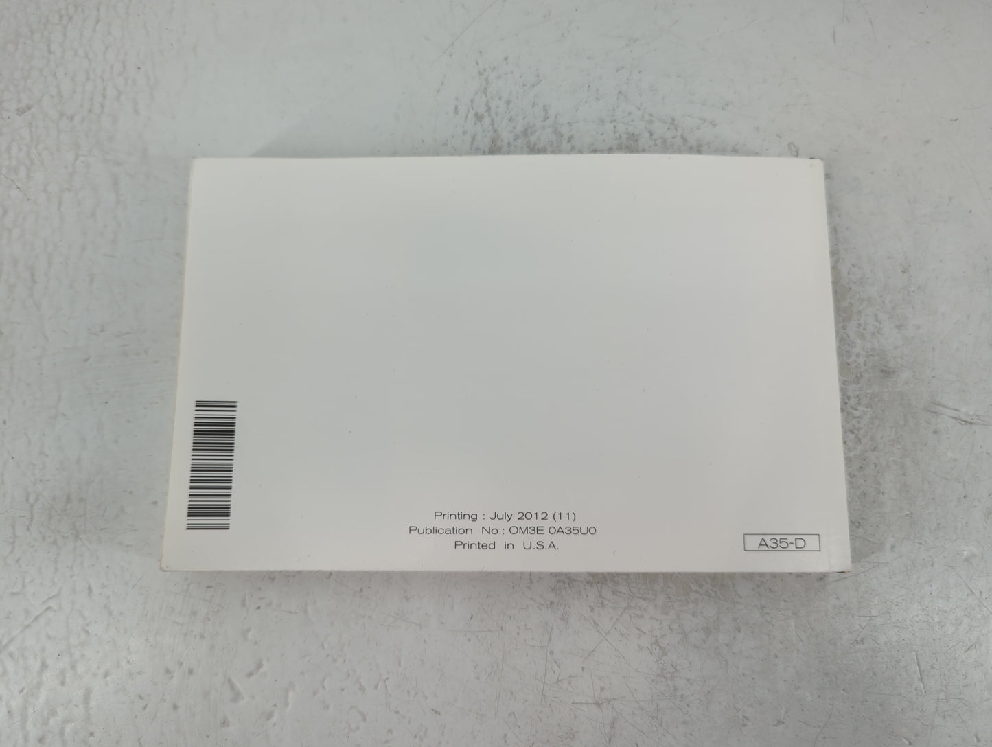 2013 Nissan Maxima Owners Manual Book Guide P/N:OM3E 0A350 OEM Used Auto Parts - Oemusedautoparts1.com