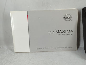 2013 Nissan Maxima Owners Manual Book Guide OEM Used Auto Parts