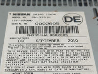 2012-2014 Nissan Murano Radio AM FM Cd Player Receiver Replacement P/N:28185 1SX0A Fits Fits 2012 2013 2014 OEM Used Auto Pa
