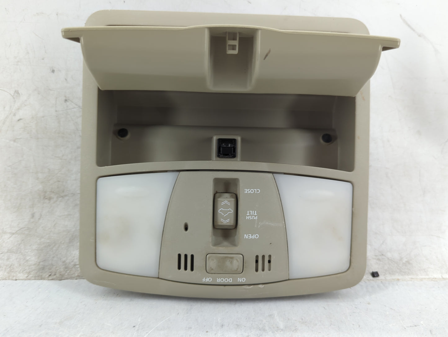 2013 Nissan Murano Overhead Roof Console Tan - Oemusedautoparts1.com