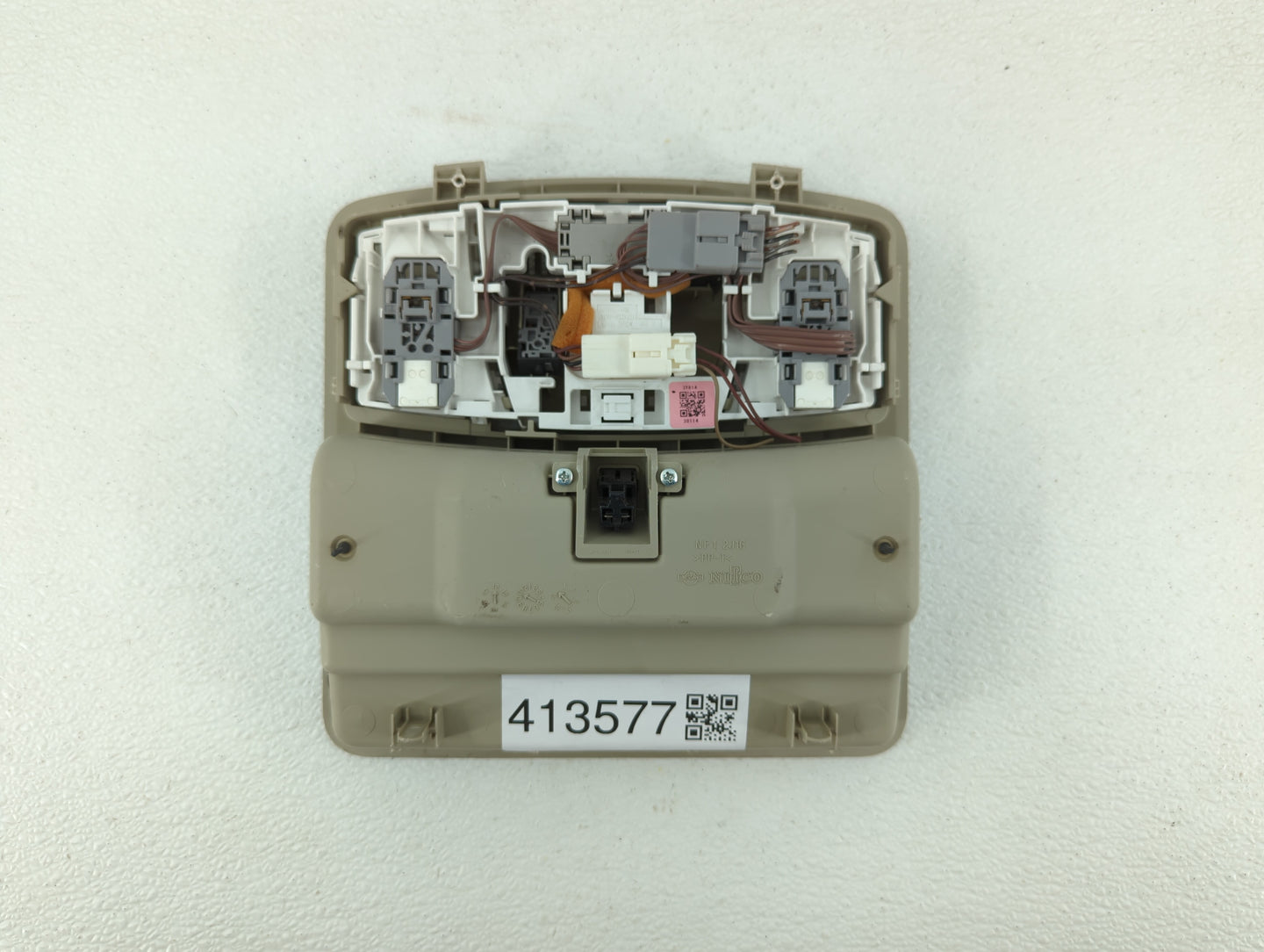2013 Nissan Murano Overhead Roof Console Beige - Oemusedautoparts1.com
