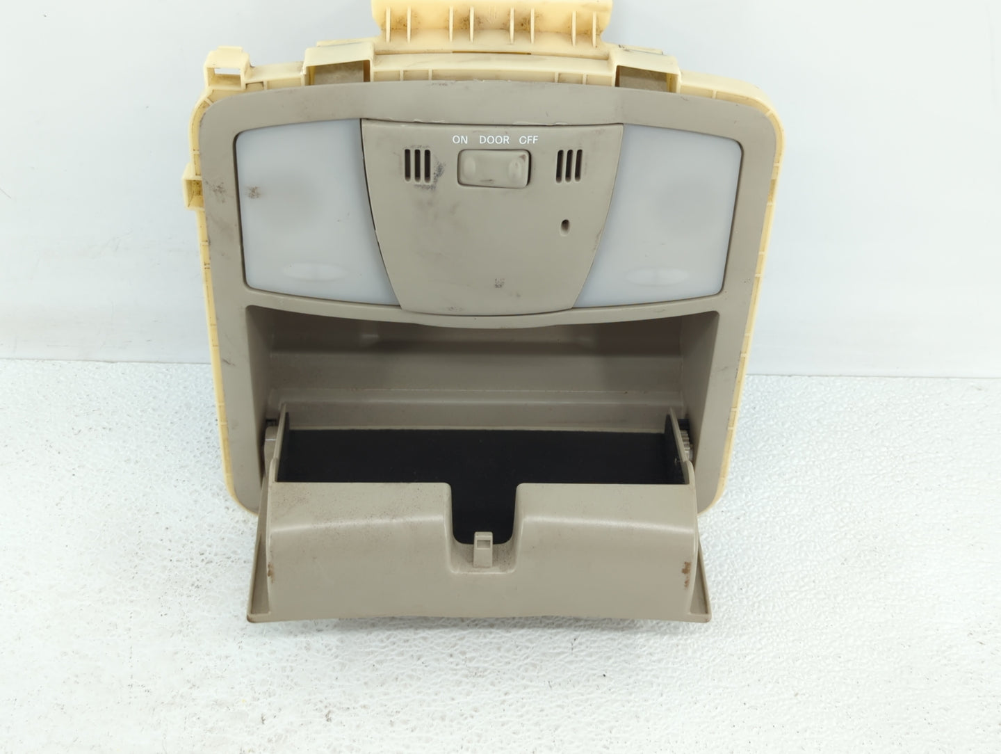 2013 Nissan Murano Overhead Roof Console Beige - Oemusedautoparts1.com