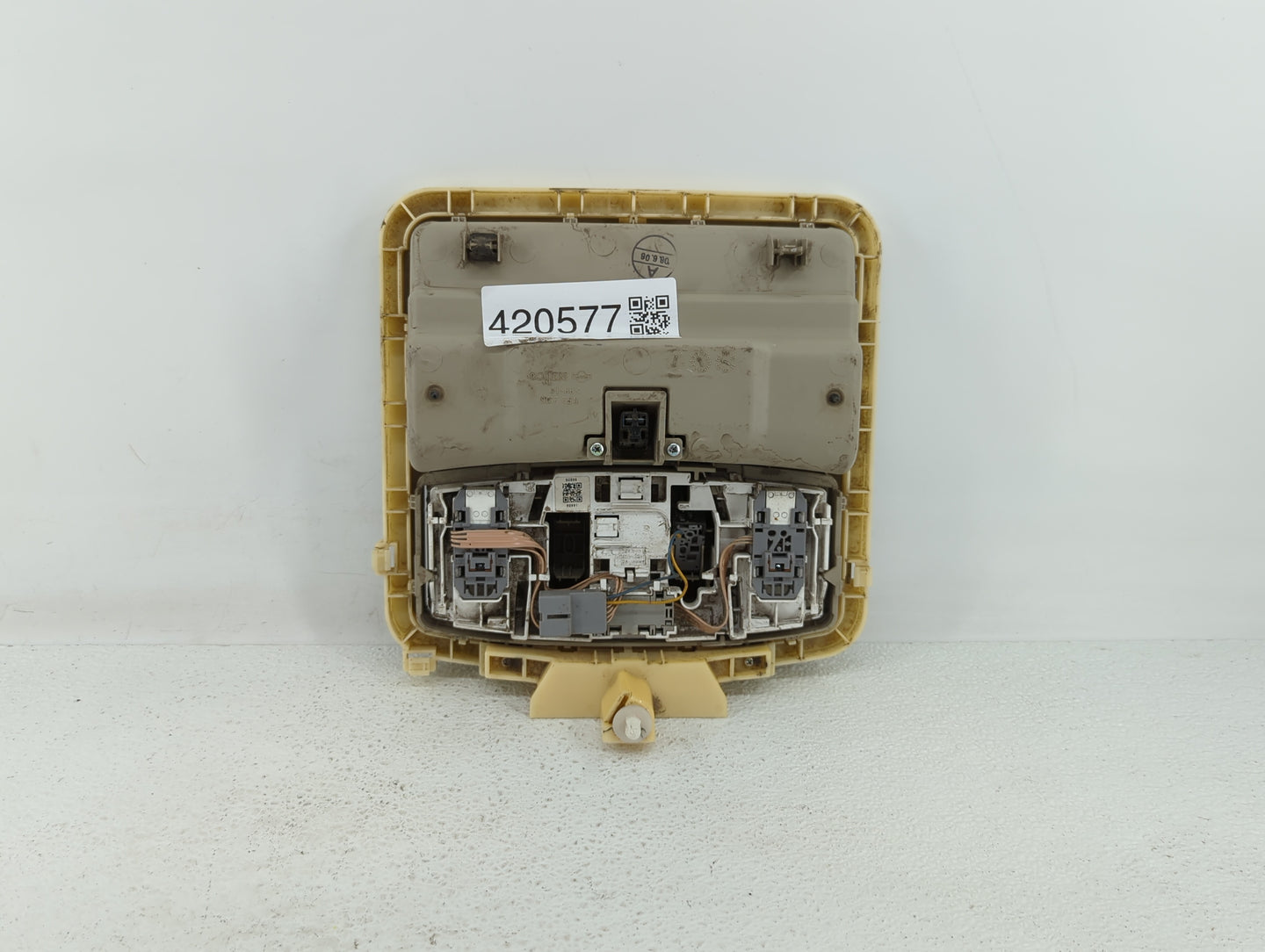 2013 Nissan Murano Overhead Roof Console Beige - Oemusedautoparts1.com