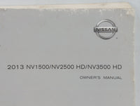 2013 Nissan Nv1500 Owners Manual Book Guide OEM Used Auto Parts - Oemusedautoparts1.com