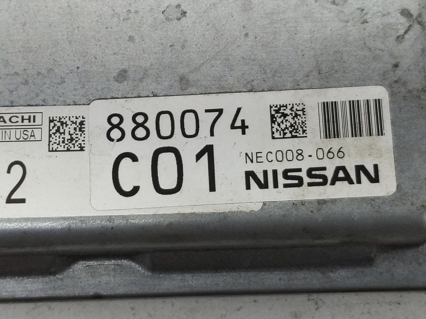 2013 Nissan Pathfinder PCM Engine Control Computer ECU ECM PCU OEM P/N:NEC008-066 Fits OEM Used Auto Parts - Oemusedautopart