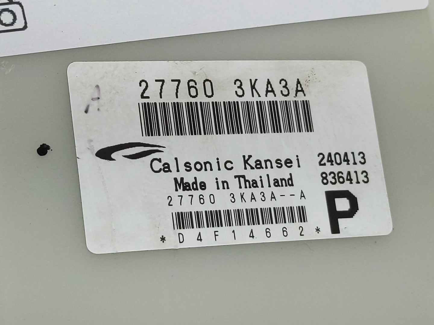 2013-2013 Nissan Pathfinder Temperature Control Module 27760 3ka3a - Oemusedautoparts1.com