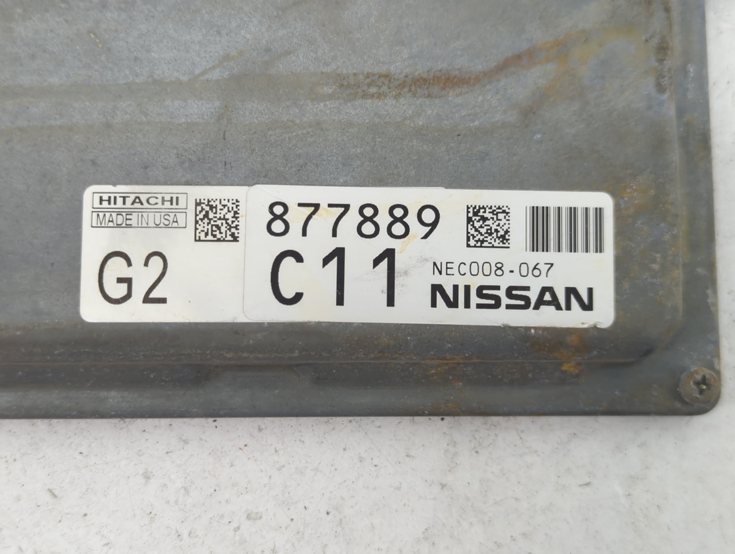 2013 Nissan Pathfinder PCM Engine Control Computer ECU ECM PCU OEM P/N:NEC008-067 877889 C11, G2 Fits OEM Used Auto Parts - 