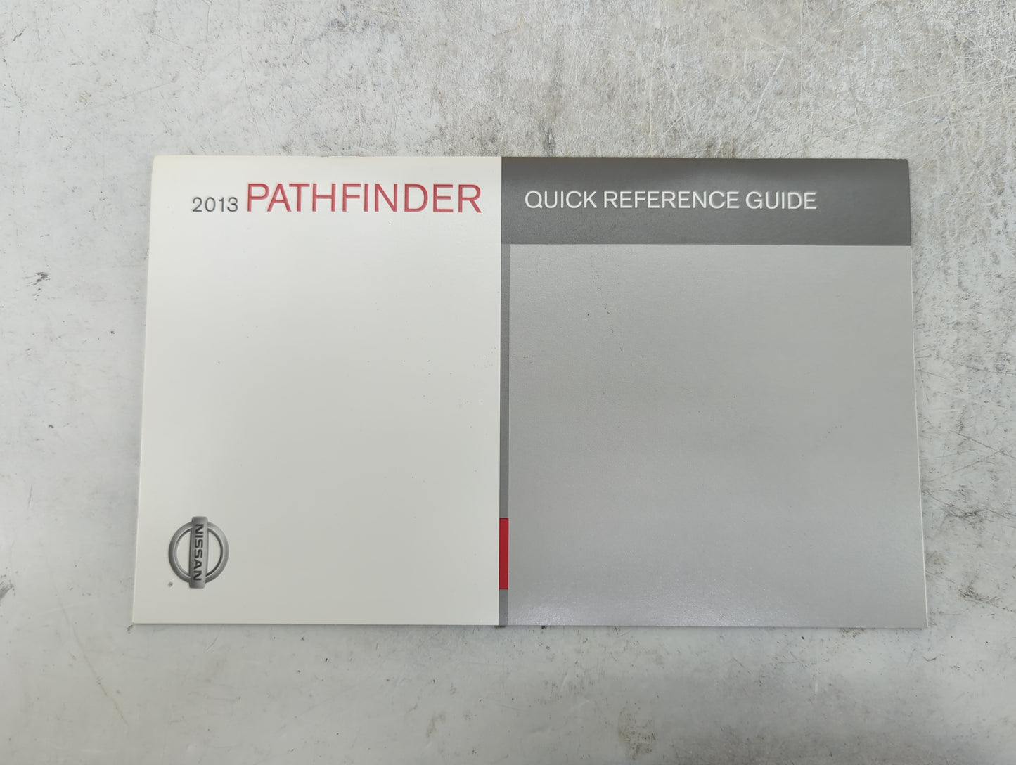 2013 Nissan Pathfinder Owners Manual Book Guide P/N:OM3E0R52U0 OEM Used Auto Parts - Oemusedautoparts1.com