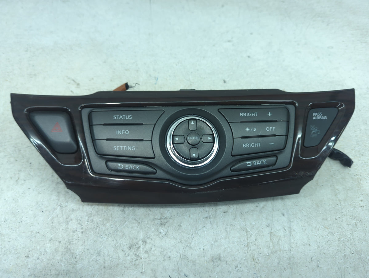 2013 Nissan Pathfinder Climate Control Module Temperature AC/Heater Replacement P/N:3KA0A Fits OEM Used Auto Parts - Oemused