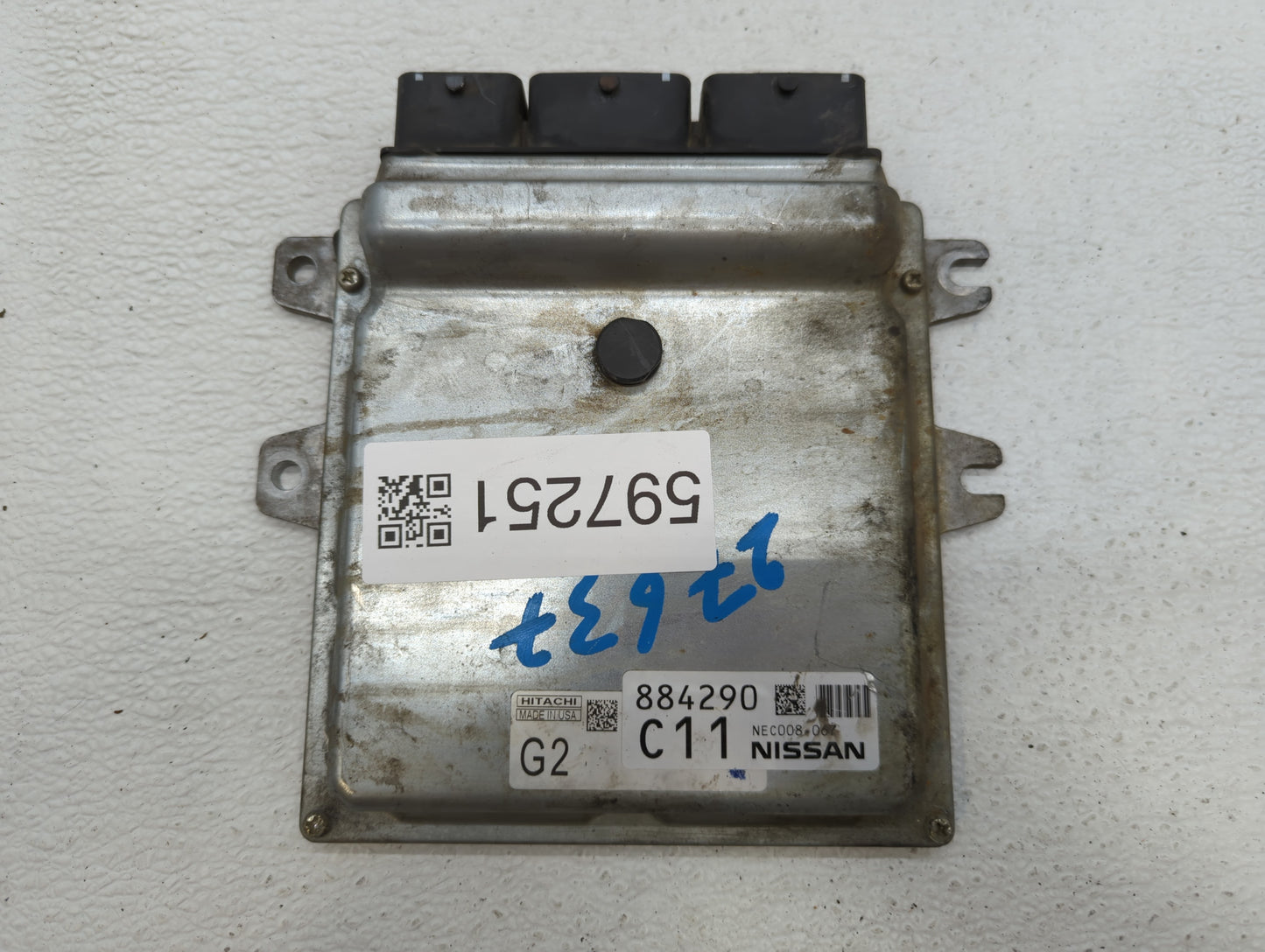2013 Nissan Pathfinder PCM Engine Control Computer ECU ECM PCU OEM P/N:NEC008-067 MEC128-230 E1, MEC128-230 F1 Fits OEM Used