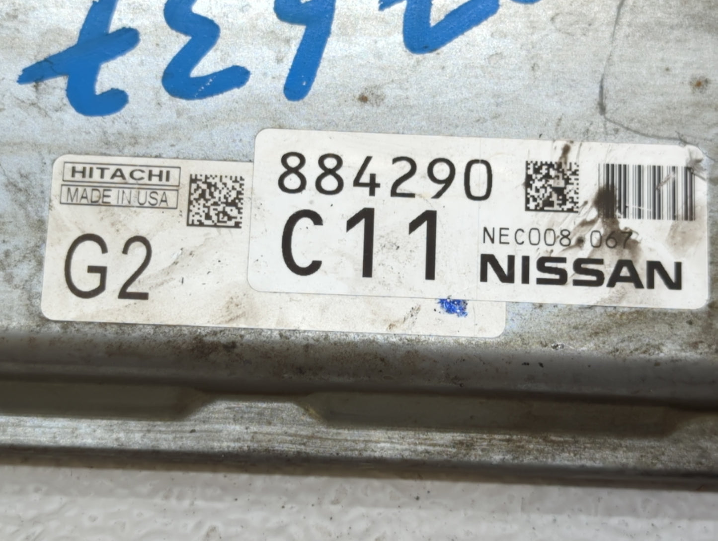 2013 Nissan Pathfinder PCM Engine Control Computer ECU ECM PCU OEM P/N:NEC008-067 MEC128-230 E1, MEC128-230 F1 Fits OEM Used