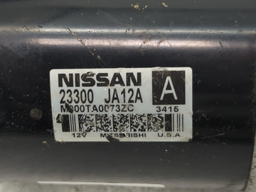 2013-2017 Nissan Pathfinder Car Starter Motor Solenoid OEM P/N:23300 JA12A Fits Fits 2013 2014 2017 OEM Used Auto Parts