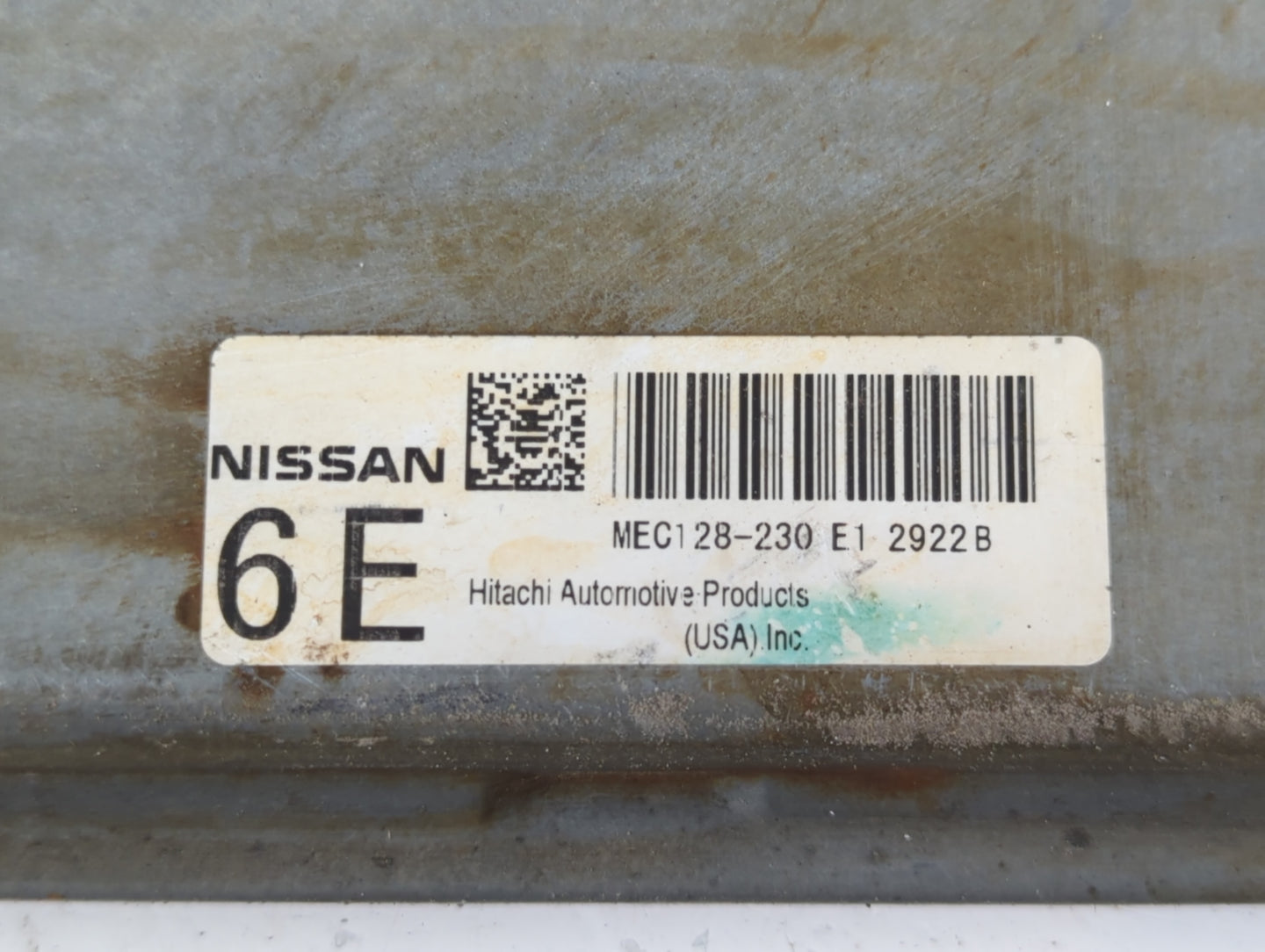 2013 Nissan Pathfinder PCM Engine Control Computer ECU ECM PCU OEM P/N:MEC128-230 E1 2922 B Fits OEM Used Auto Parts - Oemus