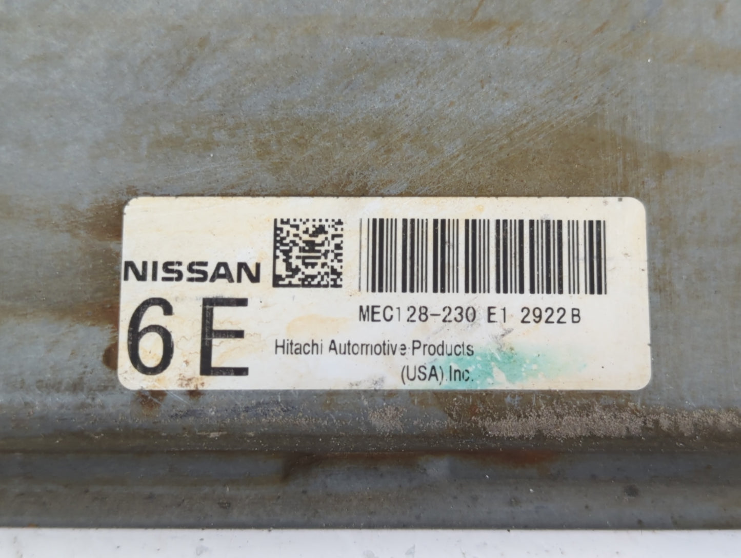 2013 Nissan Pathfinder PCM Engine Control Computer ECU ECM PCU OEM P/N:MEC128-230 E1 2922 B Fits OEM Used Auto Parts - Oemus