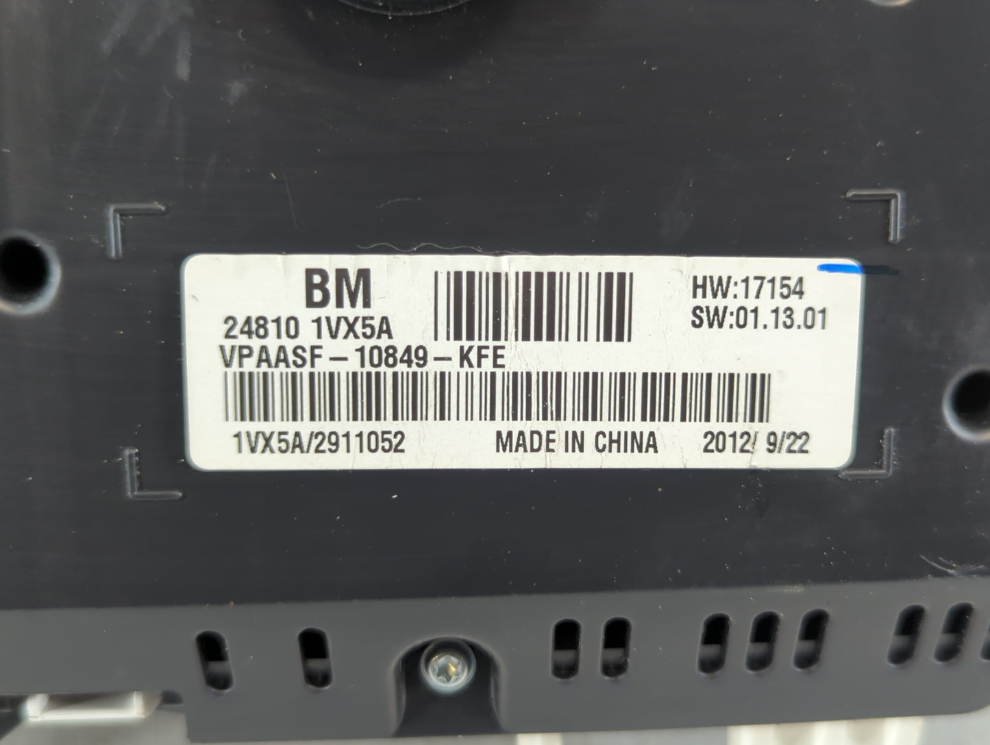 2012-2015 Nissan Rogue Instrument Cluster Speedometer Gauges P/N:24810 1VX5A Fits Fits 2012 2013 2014 2015 OEM Used Auto Par