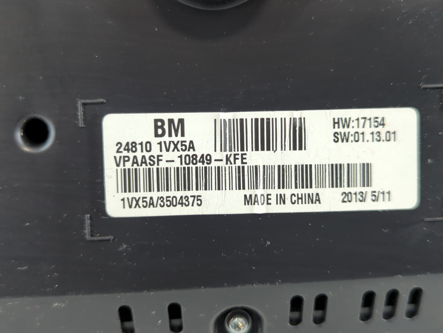 2012-2015 Nissan Rogue Instrument Cluster Speedometer Gauges P/N:24810 1VX5A Fits Fits 2012 2013 2014 2015 OEM Used Auto Par