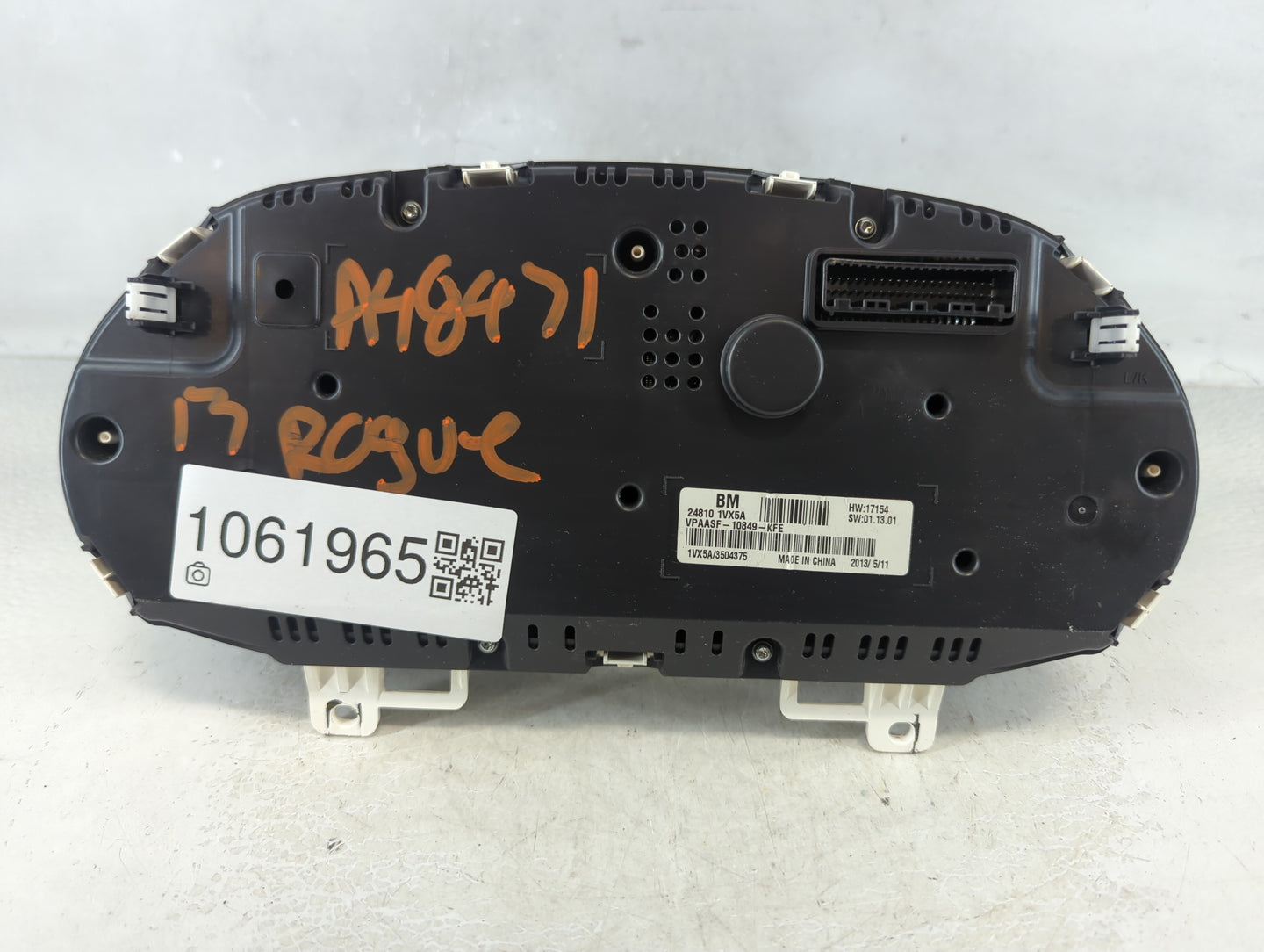 2012-2015 Nissan Rogue Instrument Cluster Speedometer Gauges P/N:24810 1VX5A Fits Fits 2012 2013 2014 2015 OEM Used Auto Par