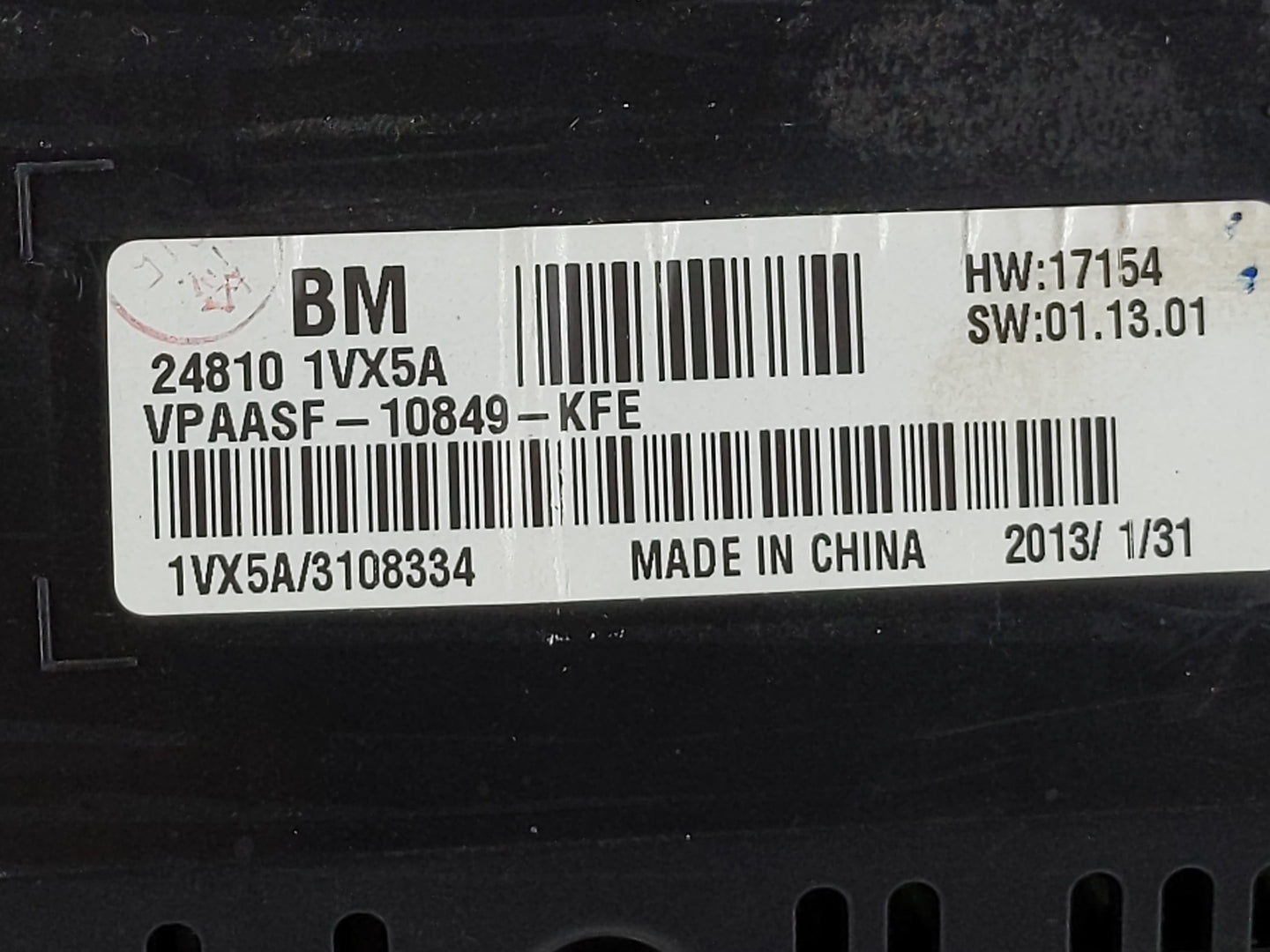 2012-2015 Nissan Rogue Instrument Cluster Speedometer Gauges P/N:24810 1VX5A Fits Fits 2012 2013 2014 2015 OEM Used Auto Par