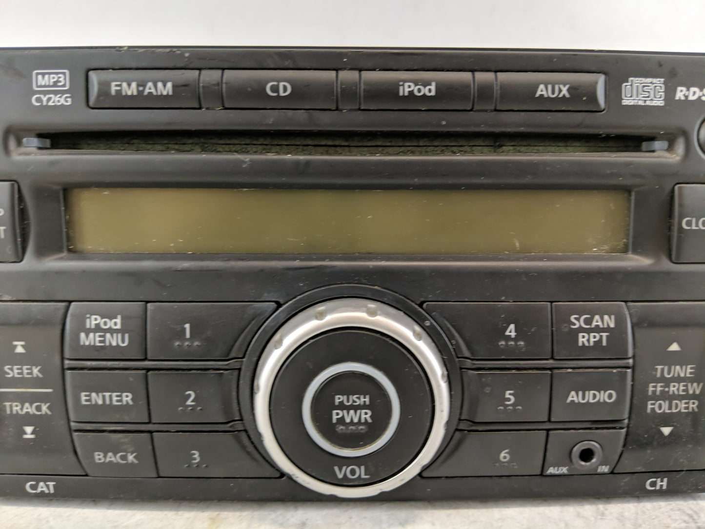 2011-2015 Nissan Rogue Radio AM FM Cd Player Receiver Replacement P/N:28185 1VK1A Fits Fits 2011 2012 2013 2014 2015 OEM Use