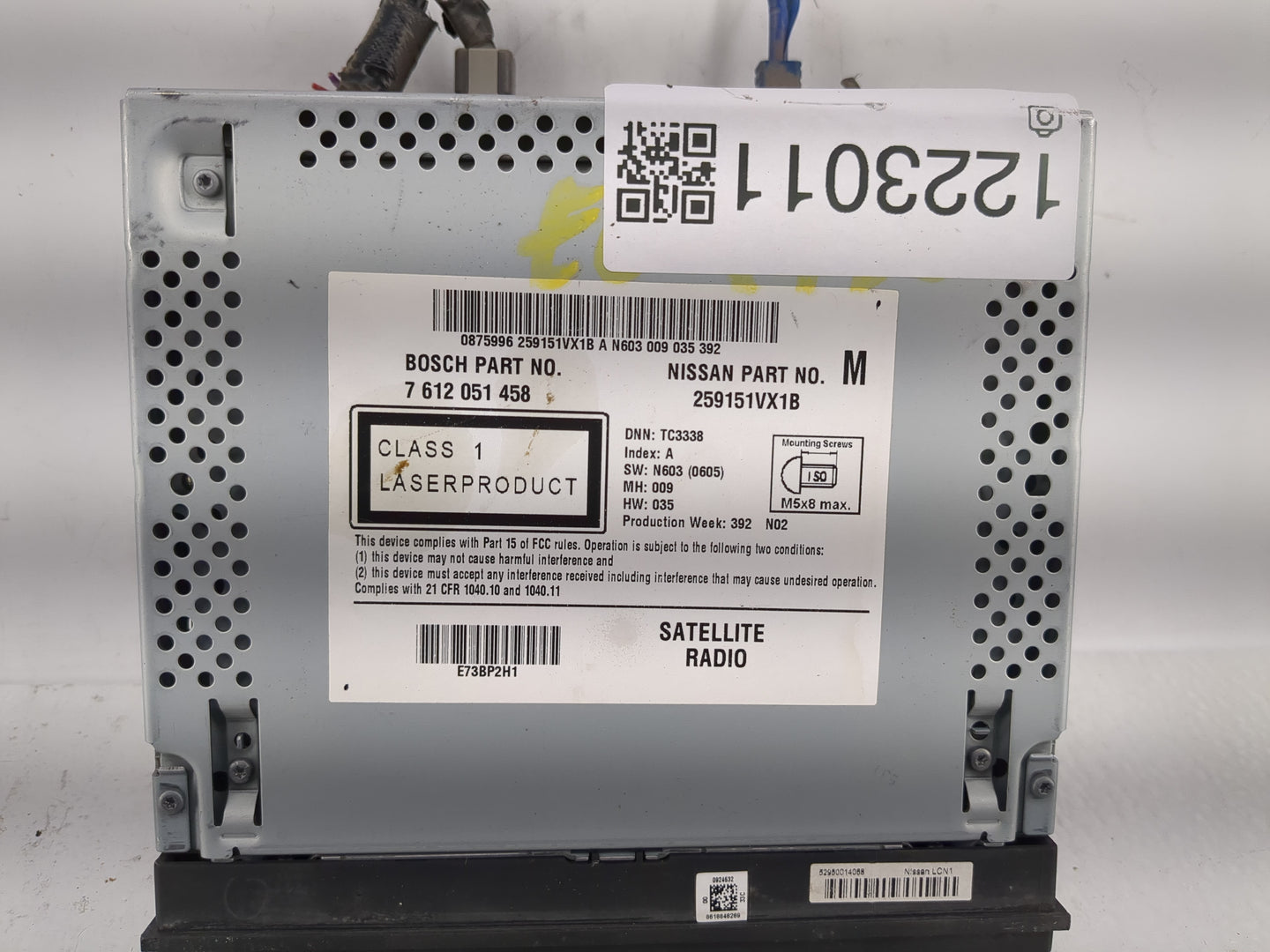2012-2015 Nissan Rogue Radio AM FM Cd Player Receiver Replacement P/N:259151VX1B Fits Fits 2012 2013 2014 2015 OEM Used Auto